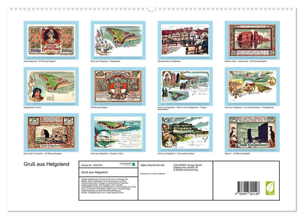 Gruß aus Helgoland (CALVENDO Premium Wandkalender 2026)