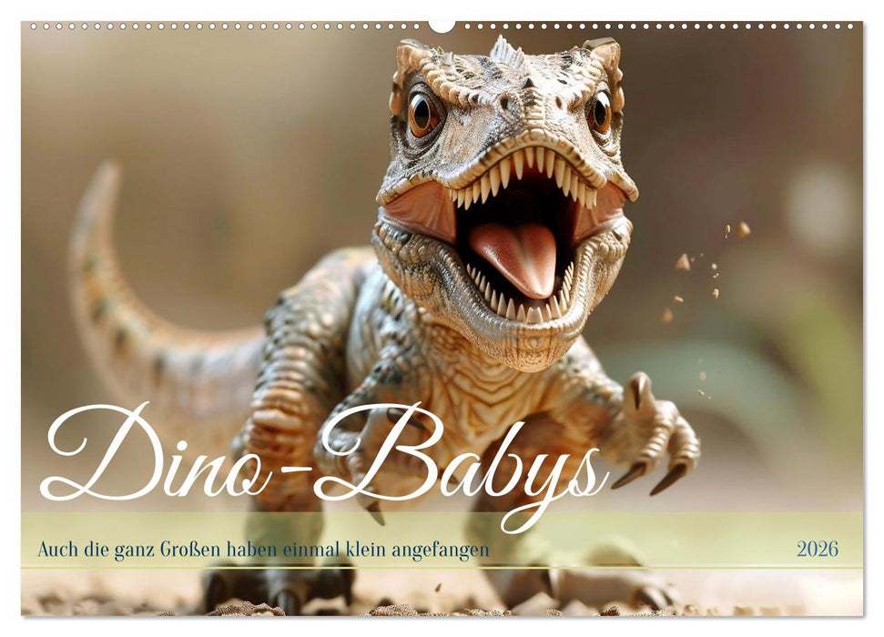 Dino-Babys (CALVENDO Wandkalender 2026)