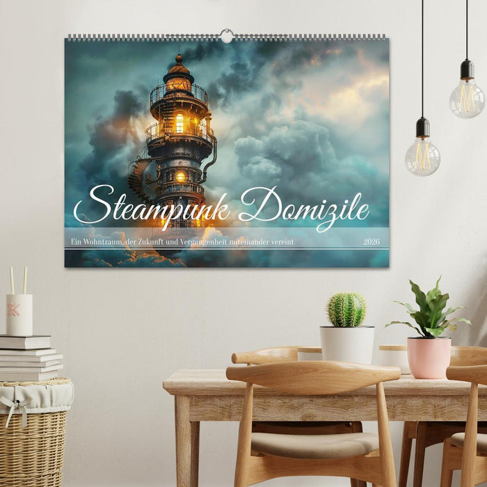 Steampunk Domizile (CALVENDO Wandkalender 2026)