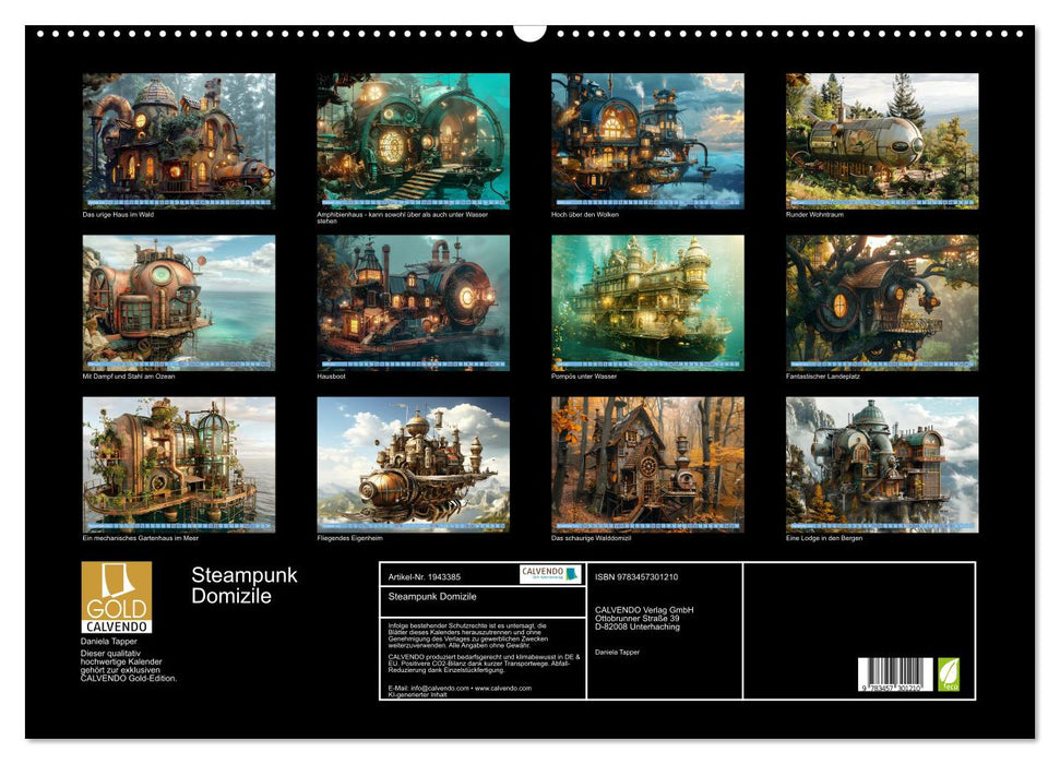 Steampunk Domizile (CALVENDO Wandkalender 2026)