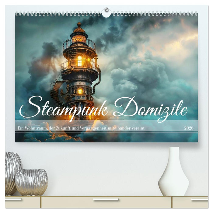 Steampunk Domizile (CALVENDO Premium Wandkalender 2026)