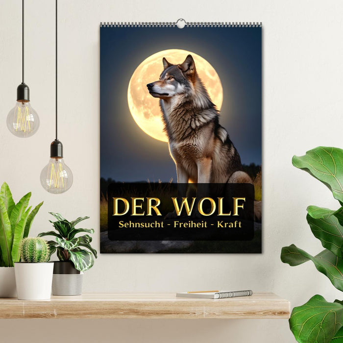 Der Wolf - Sehnsucht Freiheit Kraft (CALVENDO Wandkalender 2026)