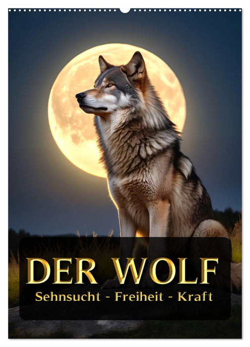 Der Wolf - Sehnsucht Freiheit Kraft (CALVENDO Wandkalender 2026)