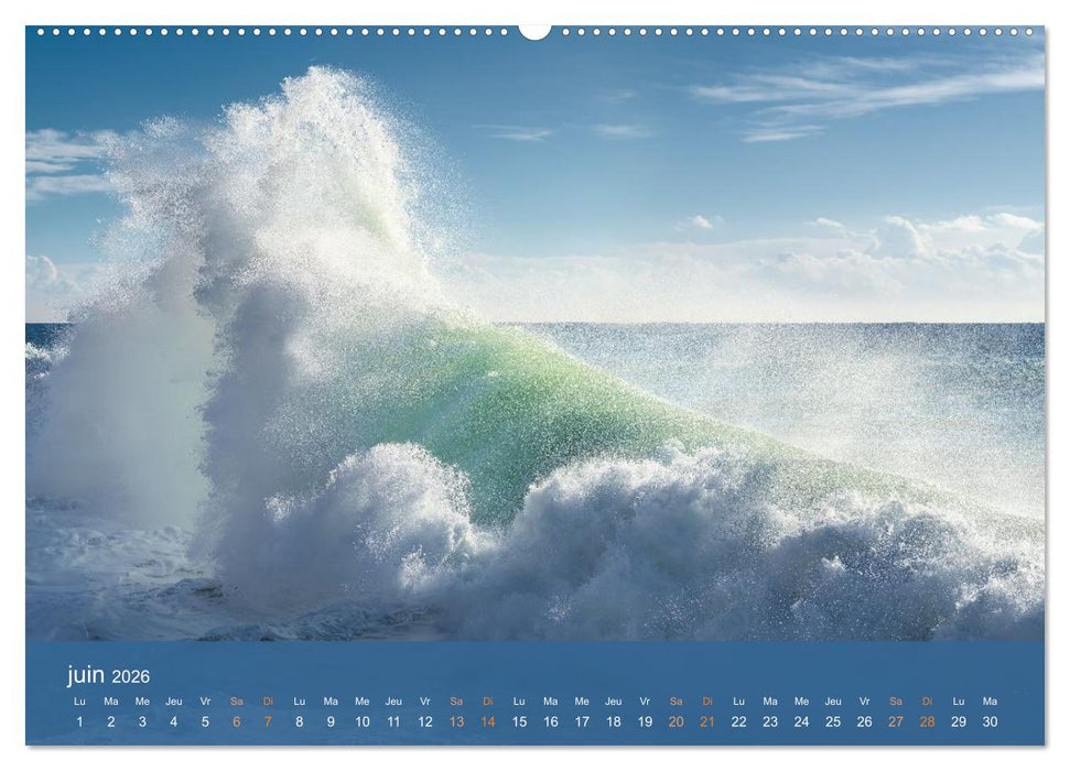 Tempêtes côtières - La puissance brute des vagues (CALVENDO Calendrier mensuel 2026)