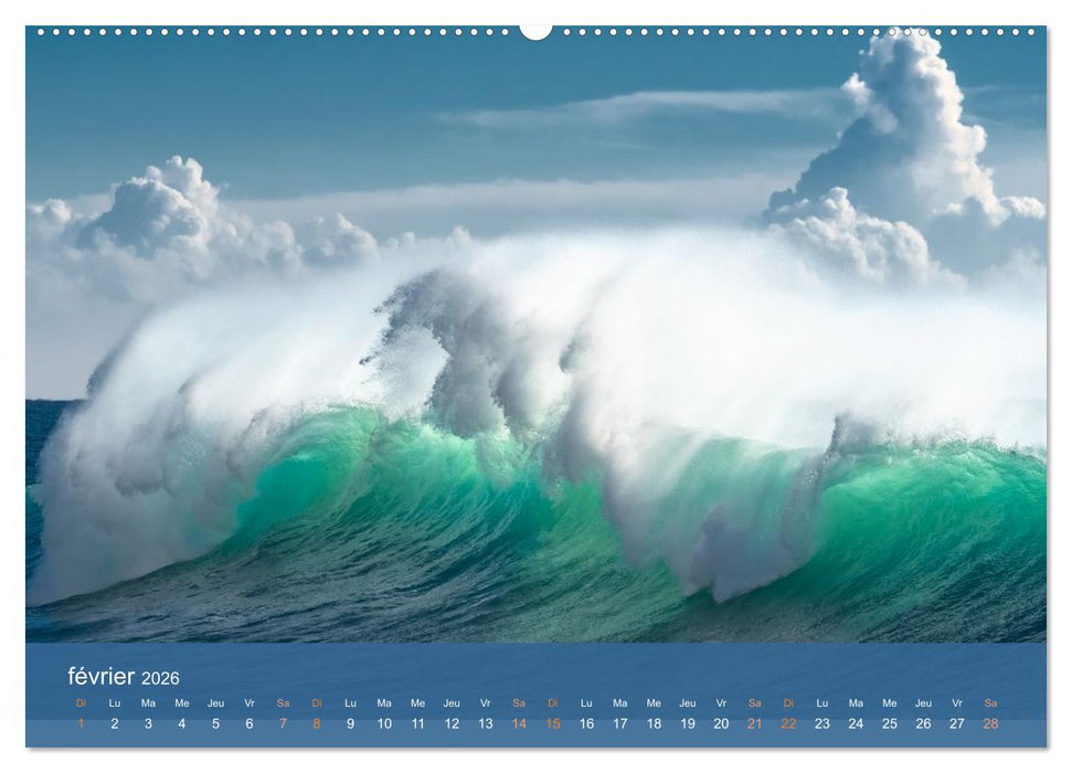 Tempêtes côtières - La puissance brute des vagues (CALVENDO Calendrier supérieur 2026)
