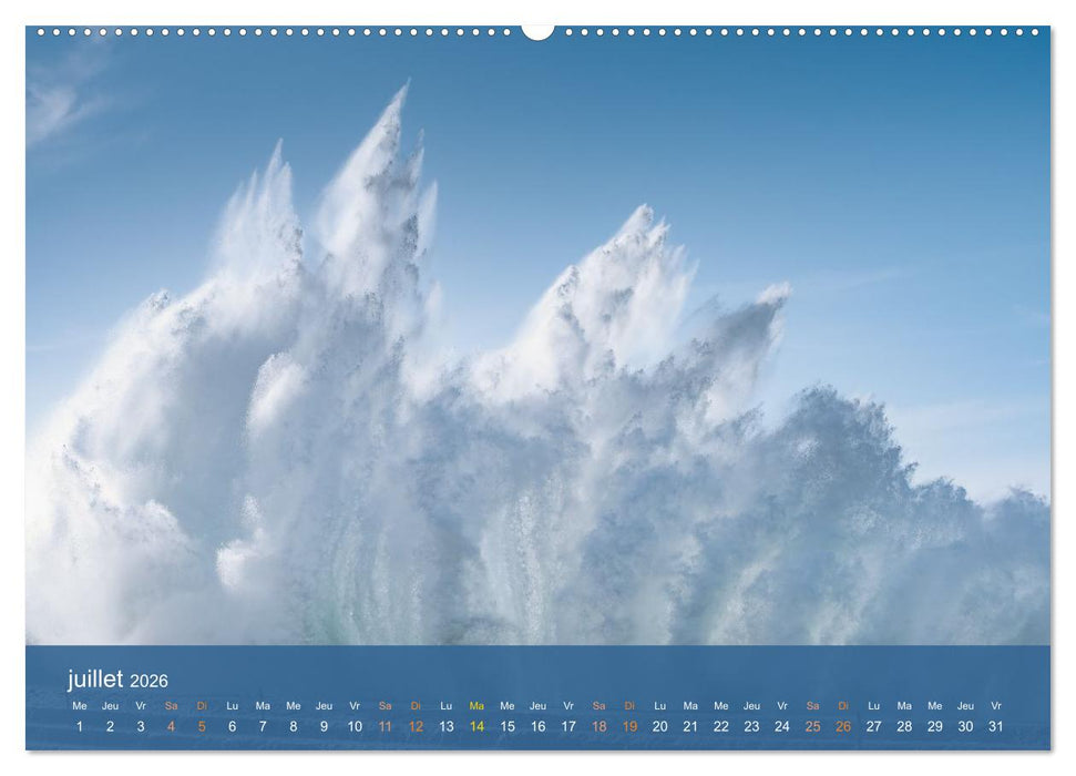 Tempêtes côtières - La puissance brute des vagues (CALVENDO Calendrier supérieur 2026)