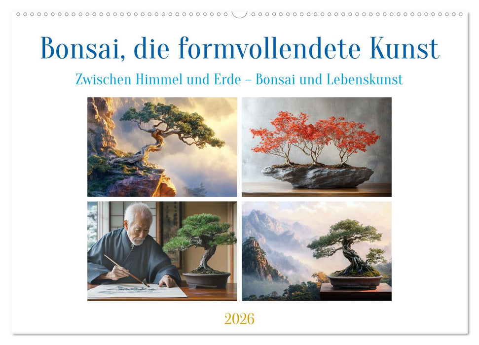 Bonsai, die formvollendete Kunst (CALVENDO Wandkalender 2026)