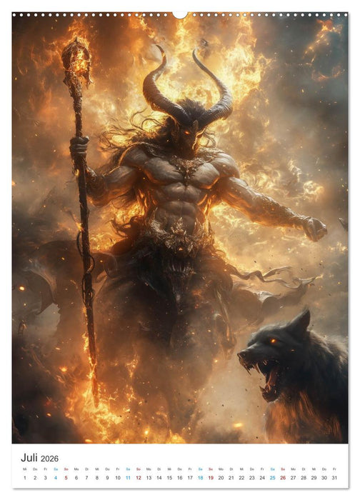 Die Götter der Ewigkeit (CALVENDO Premium Wandkalender 2026)
