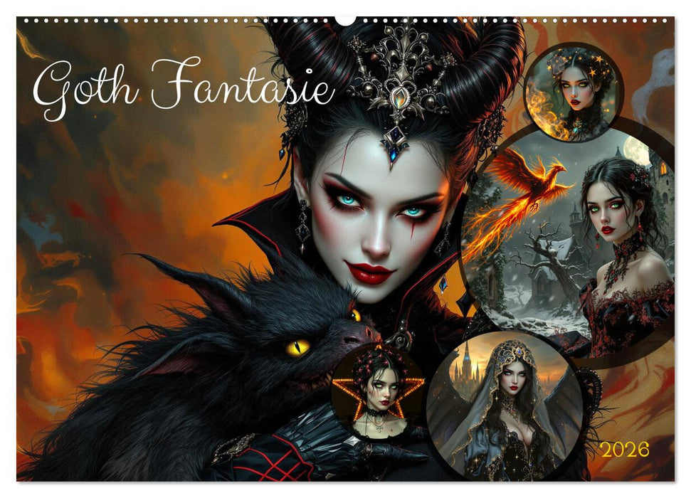 Goth Fantasie (CALVENDO Wandkalender 2026)