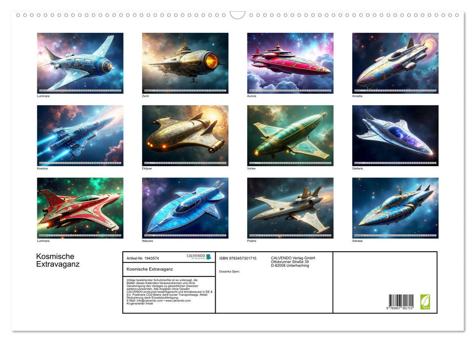 Kosmische Extravaganz (CALVENDO Wandkalender 2026)