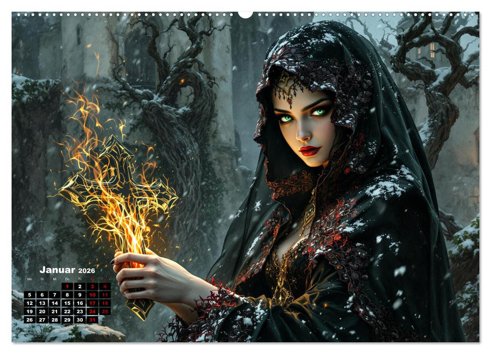 Goth Fantasie (CALVENDO Premium Wandkalender 2026)