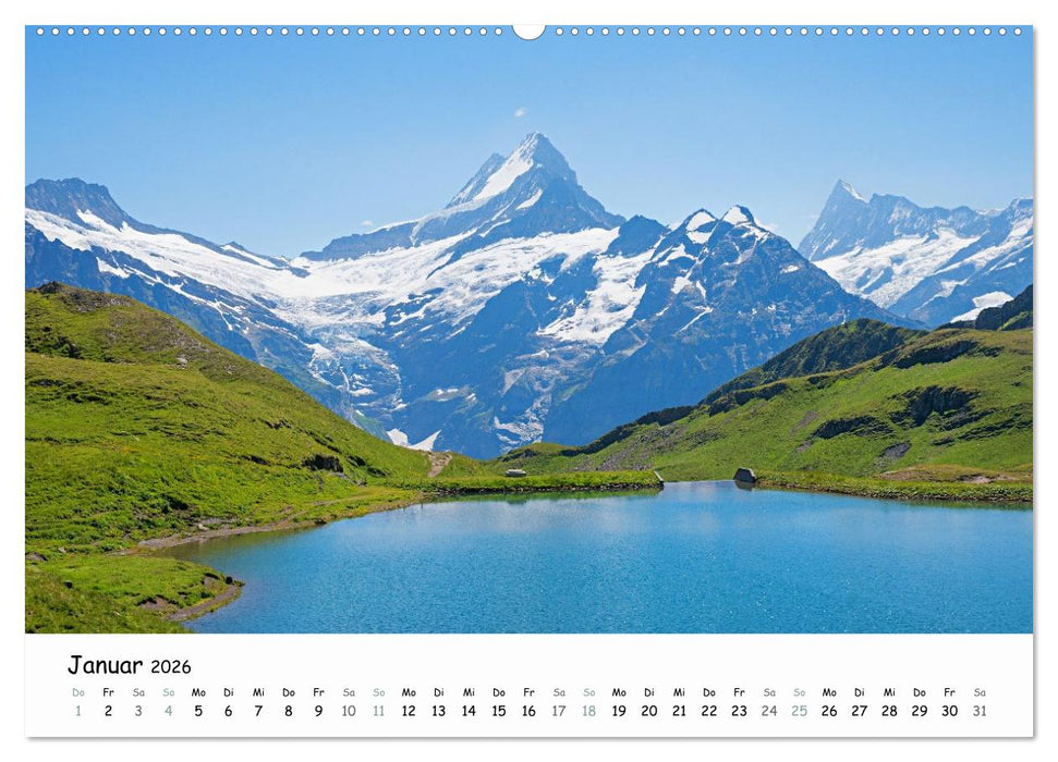 Faszination Berner Oberland - Wanderlust und Gipfelblick (CALVENDO Premium Wandkalender 2026)