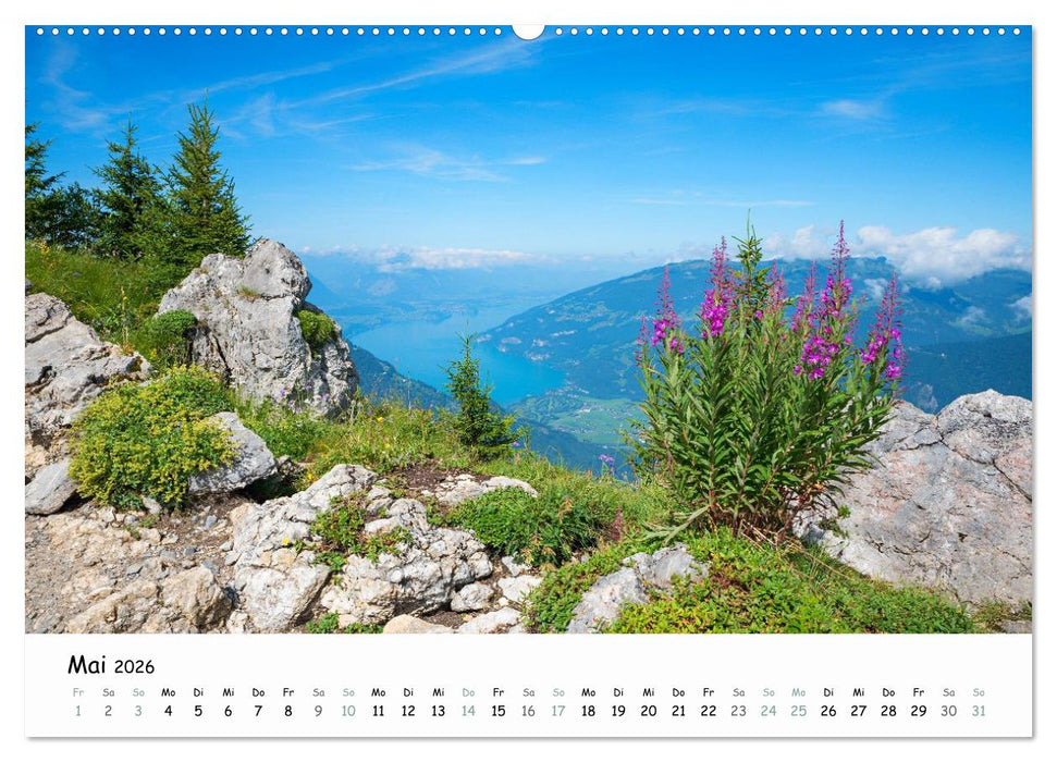 Faszination Berner Oberland - Wanderlust und Gipfelblick (CALVENDO Premium Wandkalender 2026)
