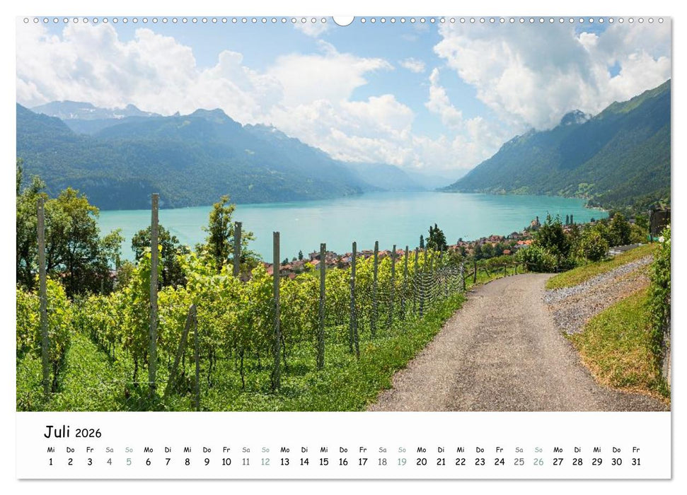 Faszination Berner Oberland - Wanderlust und Gipfelblick (CALVENDO Premium Wandkalender 2026)