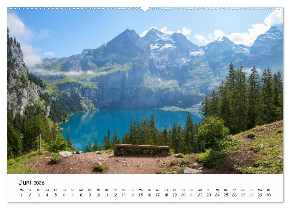 Faszination Berner Oberland - Wanderlust und Gipfelblick (CALVENDO Wandkalender 2026)