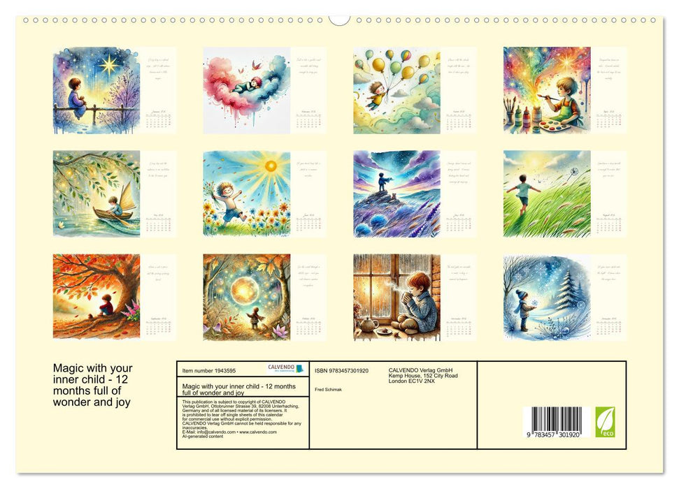 Magic with your inner child - 12 months full of wonder and joy (CALVENDO Premium-Calendar 2026)