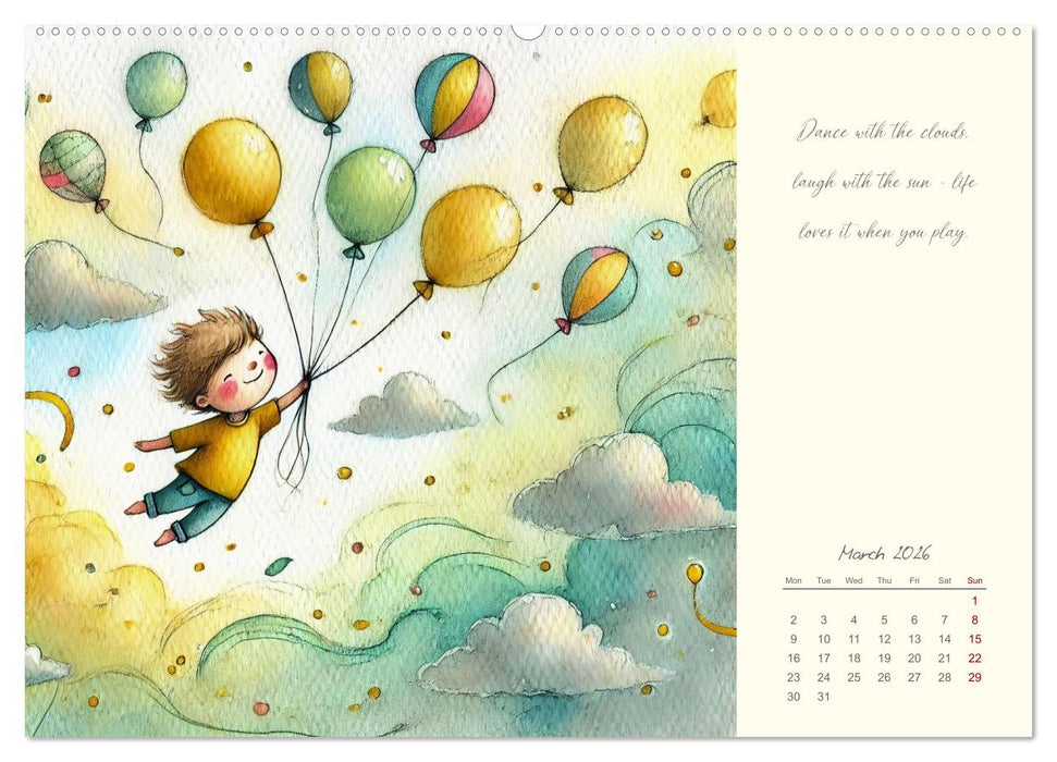 Magic with your inner child - 12 months full of wonder and joy (CALVENDO Premium-Calendar 2026)
