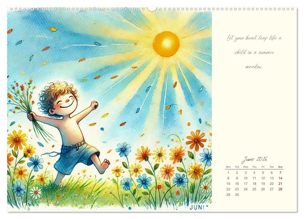 Magic with your inner child - 12 months full of wonder and joy (CALVENDO Premium-Calendar 2026)