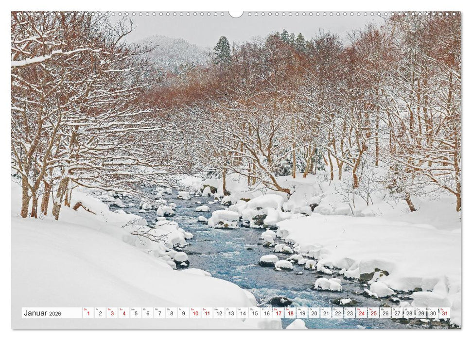 Wildes Japan - Hokkaido im Winter (CALVENDO Wandkalender 2026)