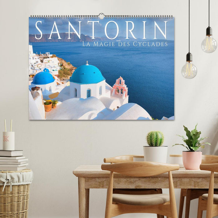 Santorin - La Magie des Cyclades (CALVENDO Calendrier mensuel 2026)
