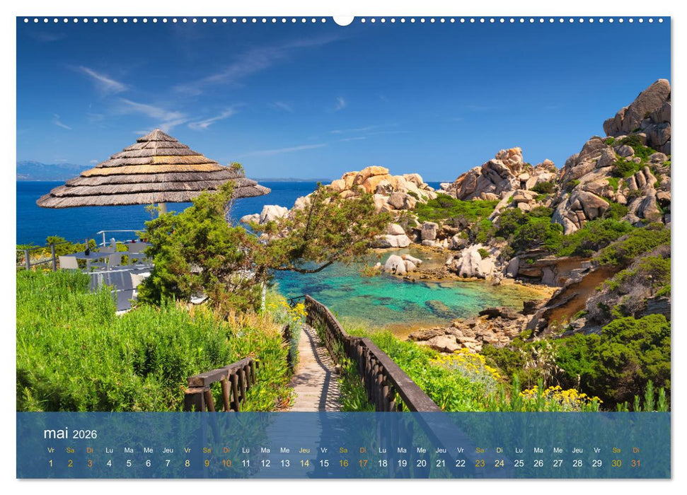Sardaigne - L'âme sauvage de la Méditerranée (CALVENDO Calendrier supérieur 2026)