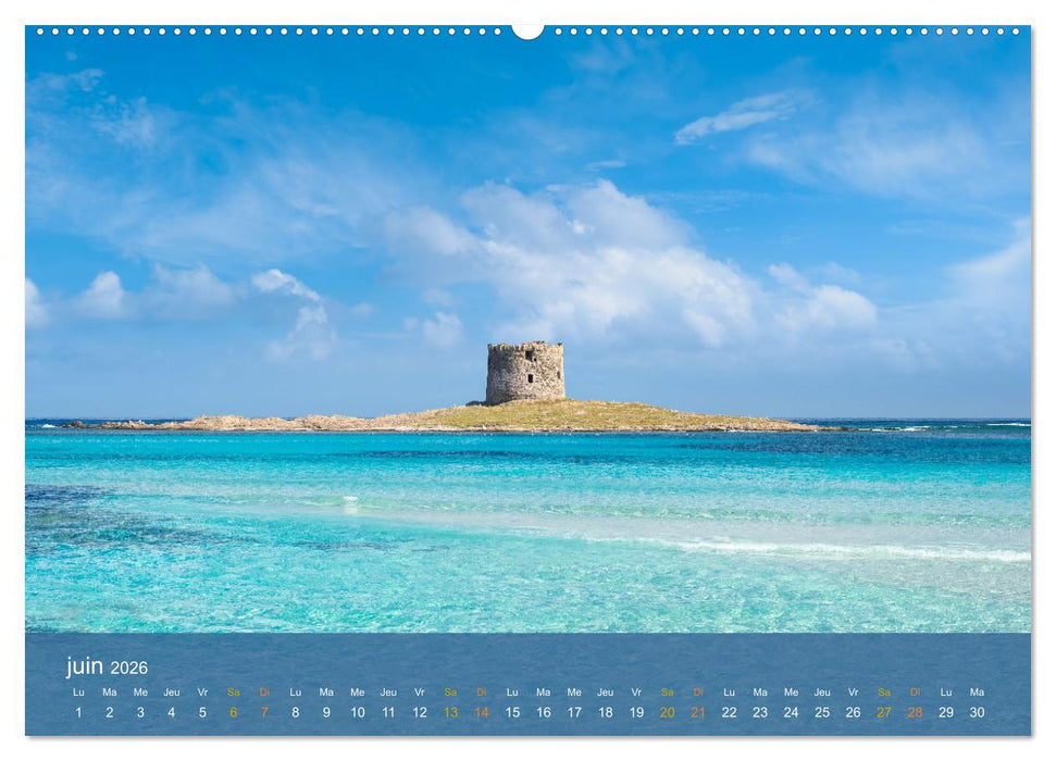 Sardaigne - L'âme sauvage de la Méditerranée (CALVENDO Calendrier supérieur 2026)