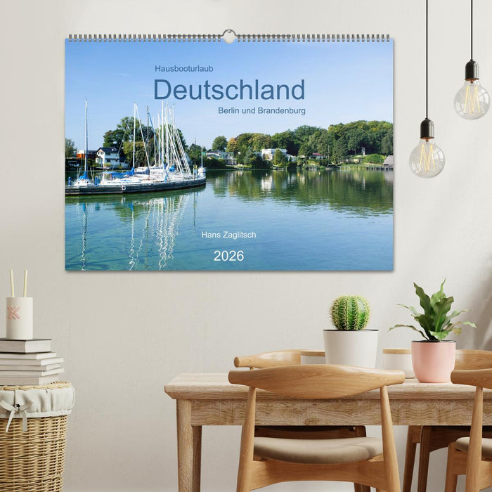 Hausbooturlaub Deutschland - Berlin und Brandenburg (CALVENDO Wandkalender 2026)