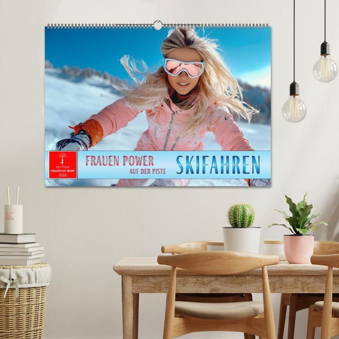 Skifahren - Frauen Power auf der Piste (CALVENDO Wandkalender 2026)