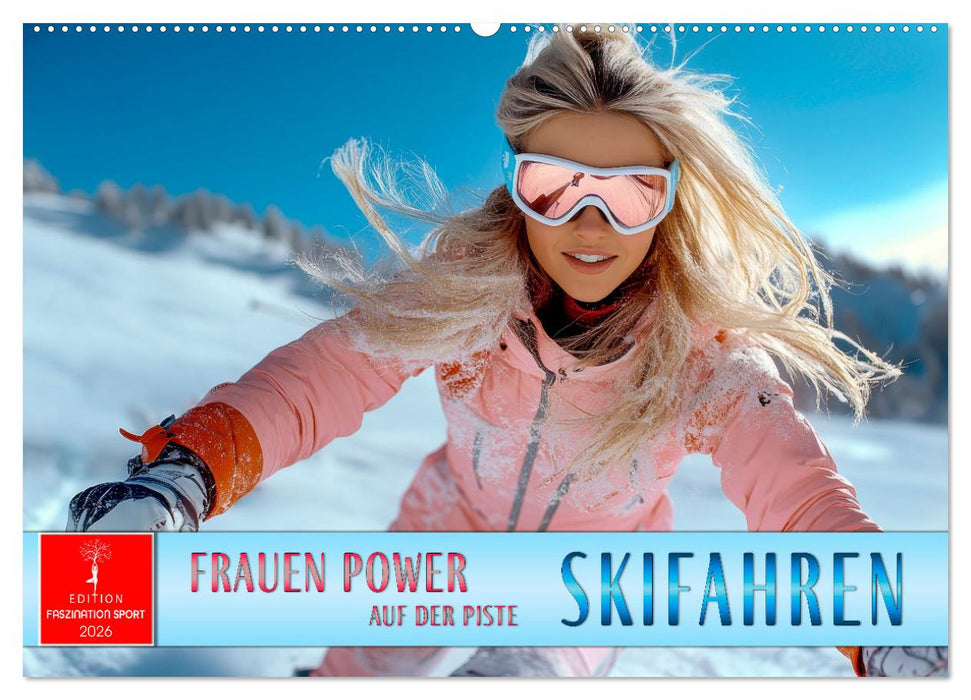 Skifahren - Frauen Power auf der Piste (CALVENDO Wandkalender 2026)