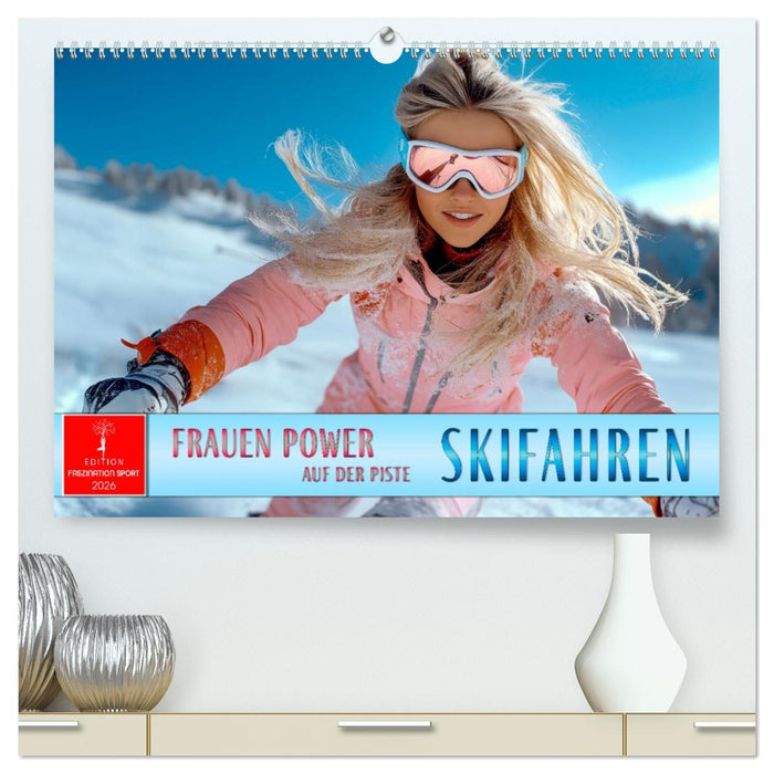Skifahren - Frauen Power auf der Piste (CALVENDO Premium Wandkalender 2026)