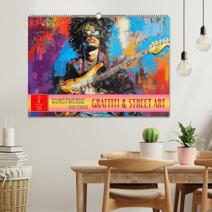 Graffiti & Street Art - Kunstwerke der Straße (CALVENDO Wandkalender 2026)