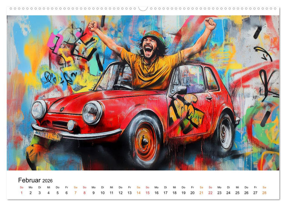 Graffiti & Street Art - Kunstwerke der Straße (CALVENDO Wandkalender 2026)