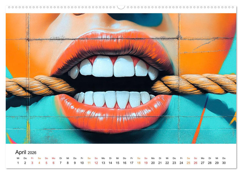Graffiti & Street Art - Kunstwerke der Straße (CALVENDO Wandkalender 2026)