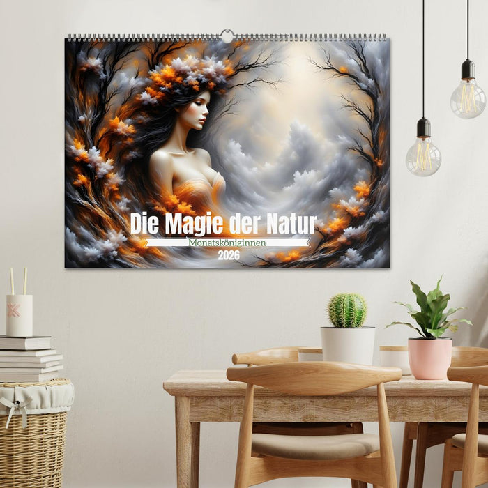 Die Magie der Natur Monatsköniginnen (CALVENDO Wandkalender 2026)