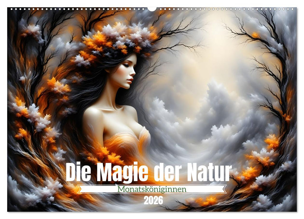 Die Magie der Natur Monatsköniginnen (CALVENDO Wandkalender 2026)