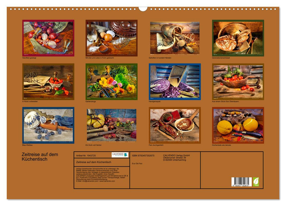 Zeitreise auf dem Küchentisch (CALVENDO Wandkalender 2026)