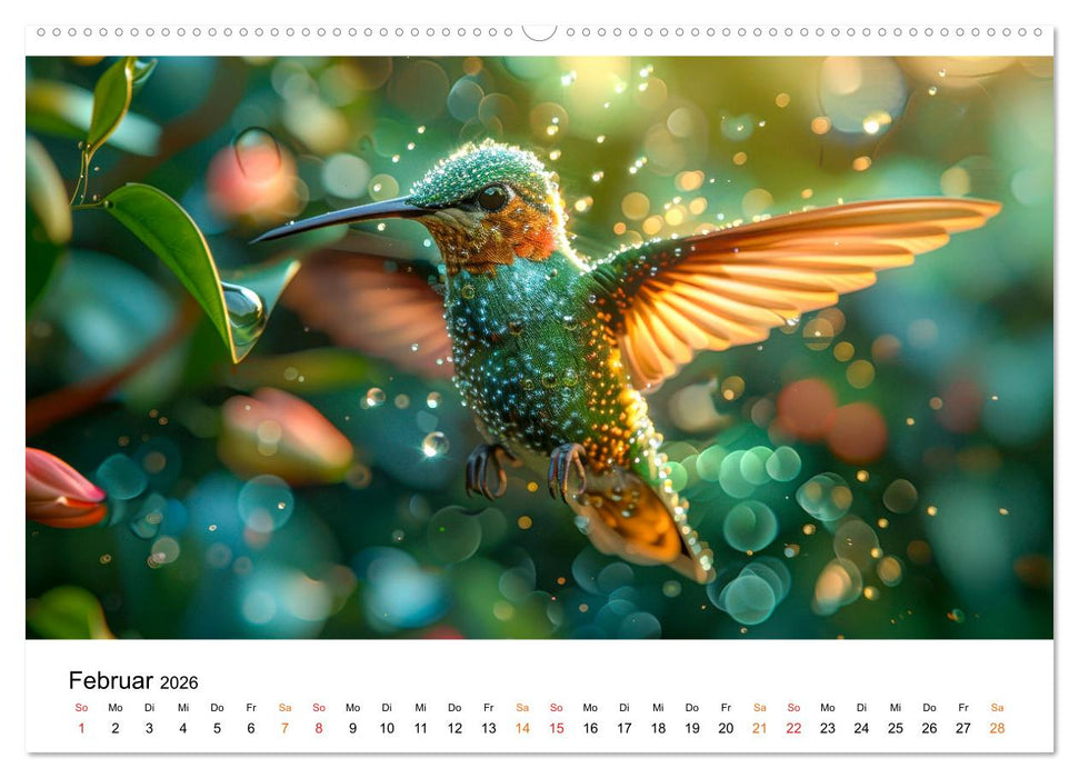 Kolibris - kleine Wunder der Natur (CALVENDO Wandkalender 2026)