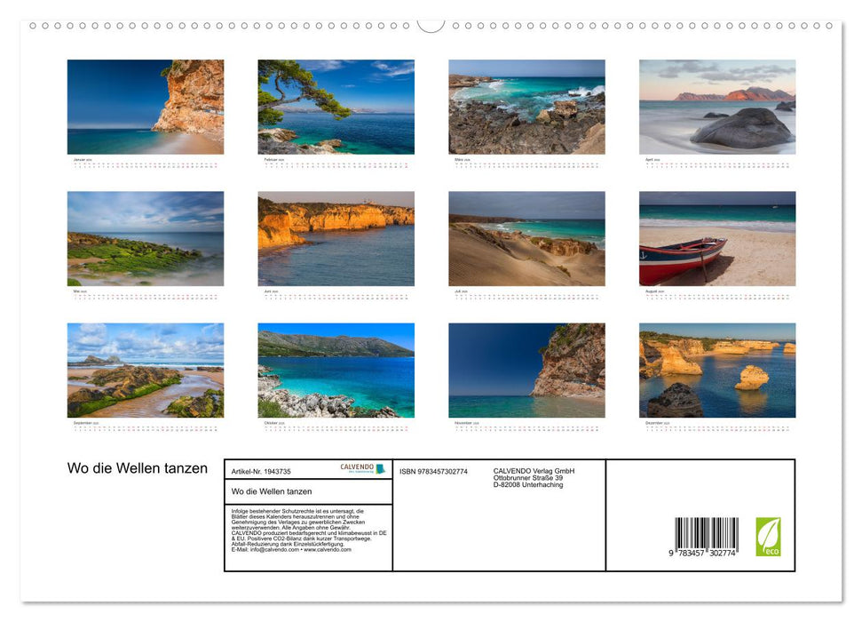 Wo die Wellen tanzen (CALVENDO Premium Wandkalender 2026)