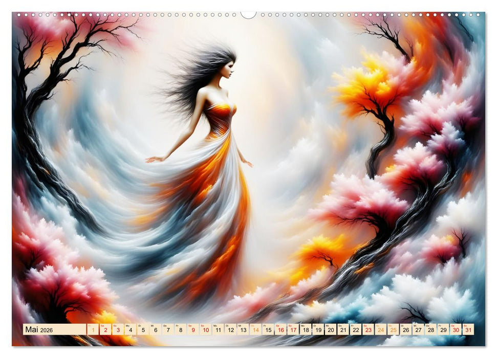 Die Magie der Natur Monatsköniginnen (CALVENDO Premium Wandkalender 2026)