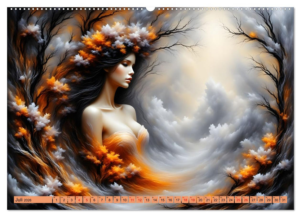 Die Magie der Natur Monatsköniginnen (CALVENDO Premium Wandkalender 2026)