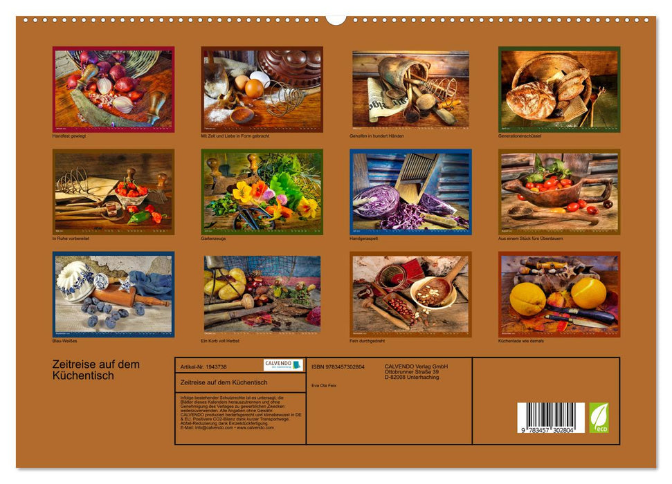 Zeitreise auf dem Küchentisch (CALVENDO Premium Wandkalender 2026)