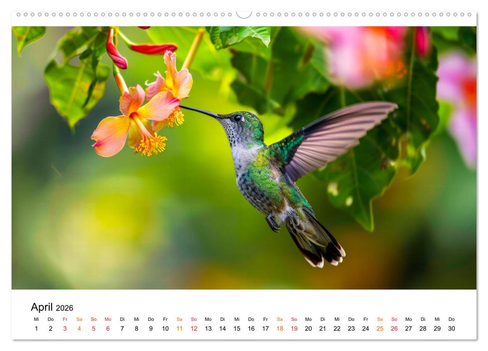 Kolibris - kleine Wunder der Natur (CALVENDO Premium Wandkalender 2026)