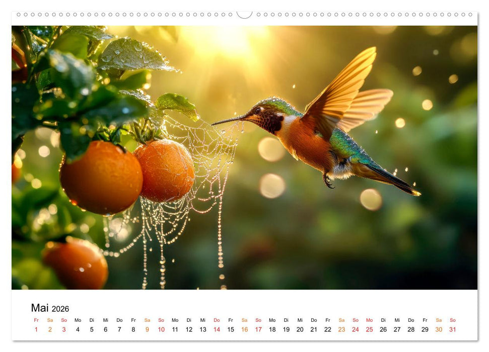 Kolibris - kleine Wunder der Natur (CALVENDO Premium Wandkalender 2026)