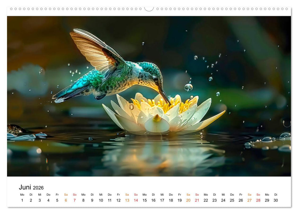 Kolibris - kleine Wunder der Natur (CALVENDO Premium Wandkalender 2026)