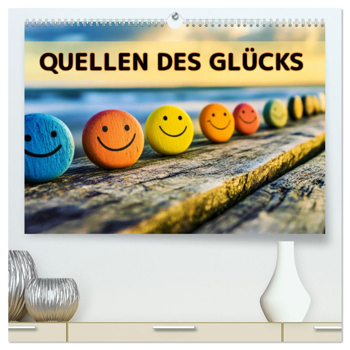 Quellen des Glücks (CALVENDO Premium Wandkalender 2026)