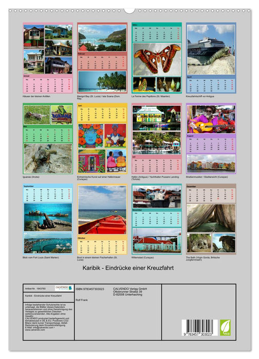 Karibik - Eindrücke einer Kreuzfahrt (CALVENDO Premium Wandkalender 2026)