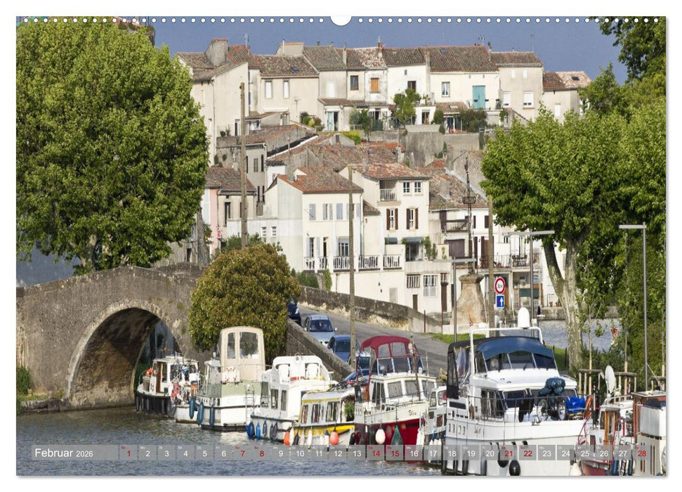Hausbooturlaub Frankreich - Canal du Midi (CALVENDO Wandkalender 2026)