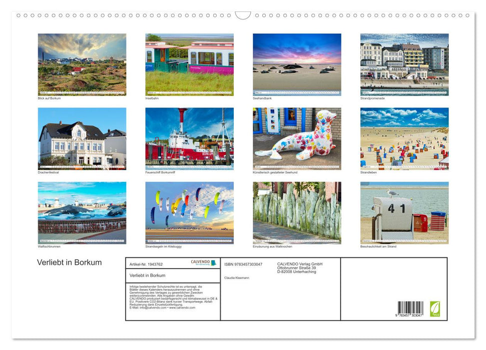 Verliebt in Borkum (CALVENDO Wandkalender 2026)