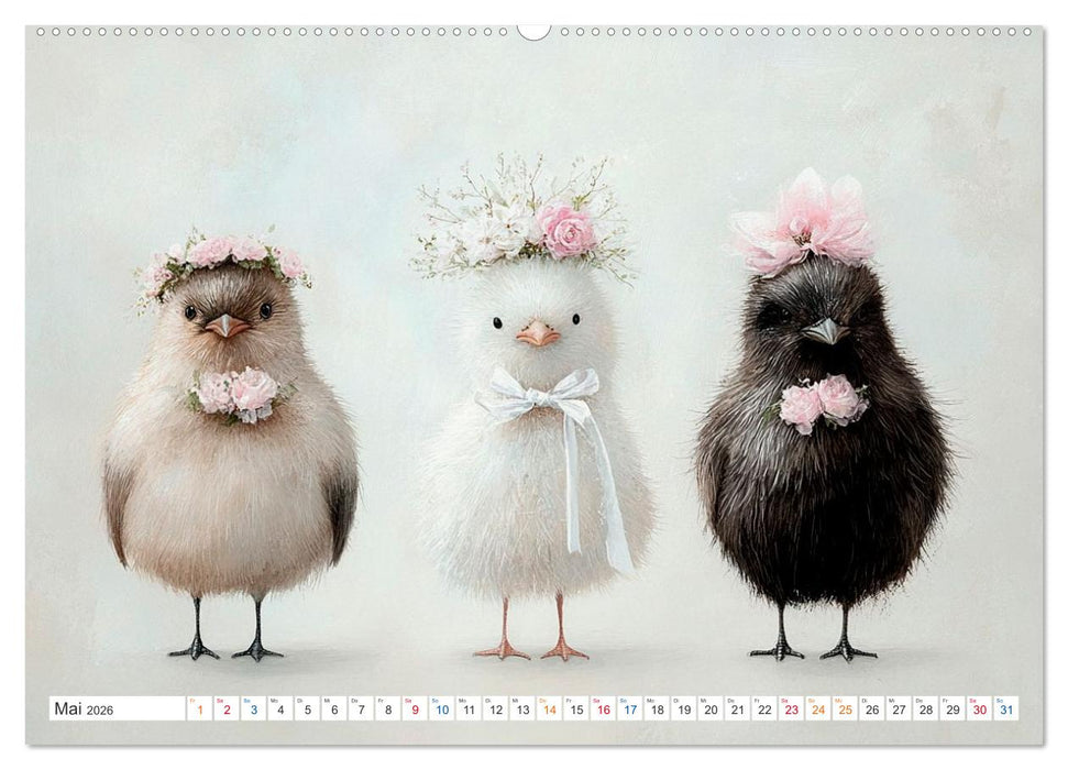 Federzauber und Hochzeitsfreuden (CALVENDO Wandkalender 2026)