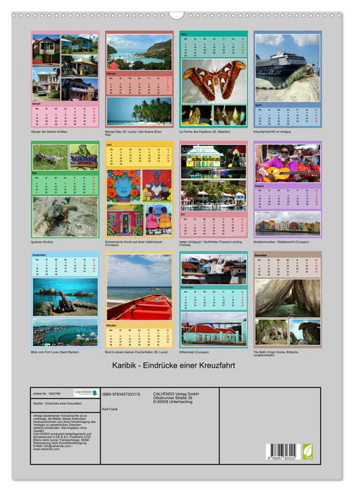 Karibik - Eindrücke einer Kreuzfahrt (CALVENDO Wandkalender 2026)